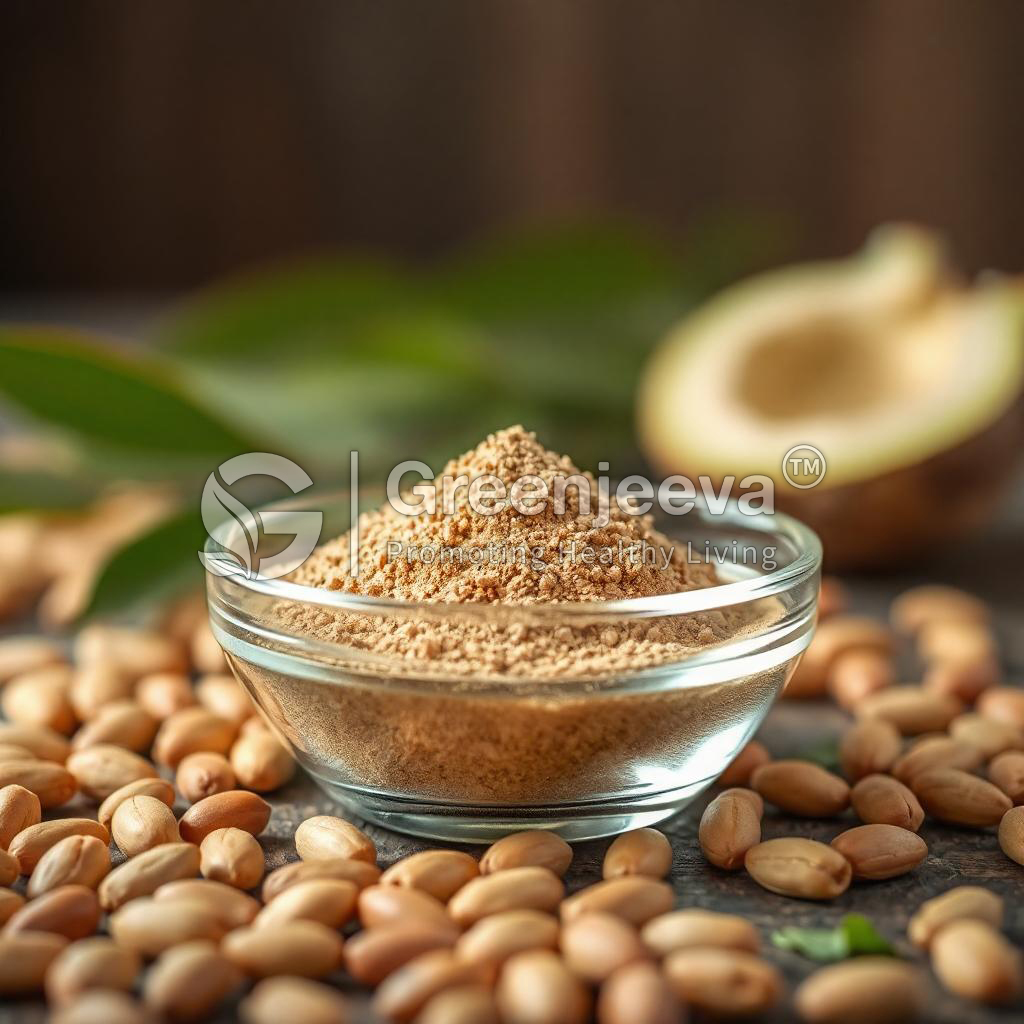A clear glass bowl filled with Grains of Paradise Extract Powder.