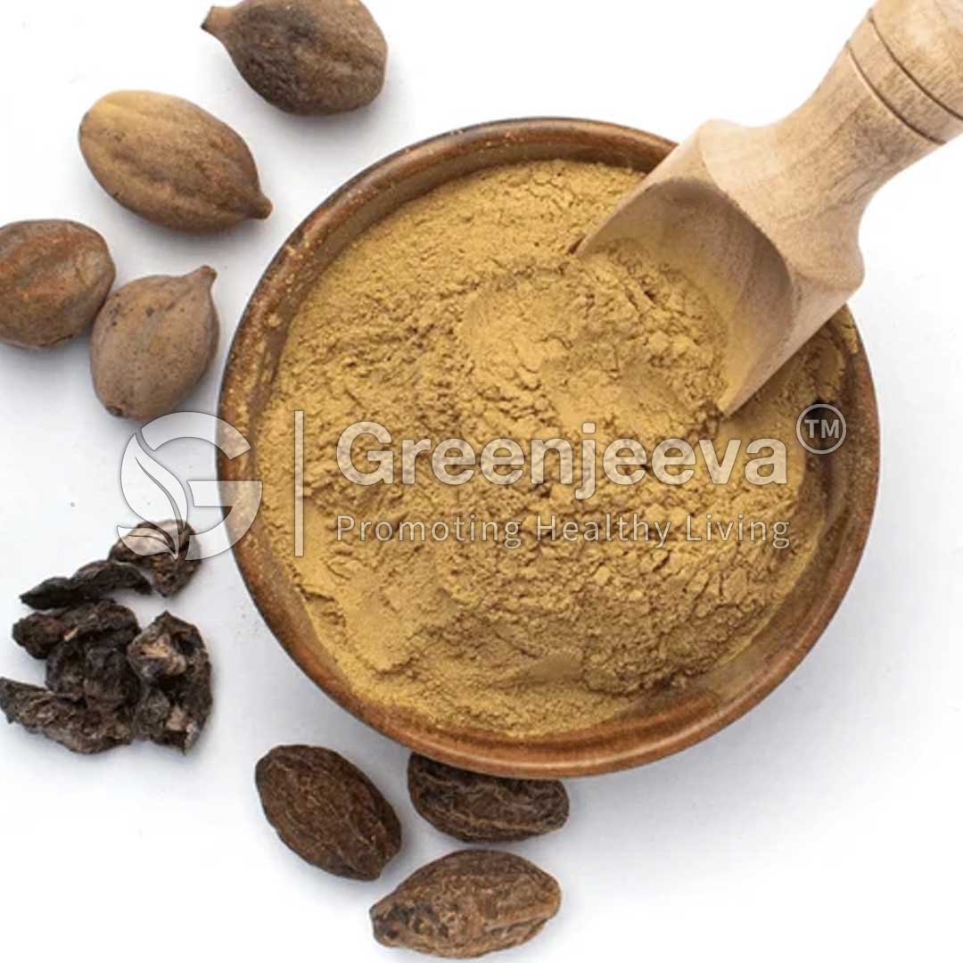 Organic Triphala Extract Powder 40%  Tannins Titrimetry