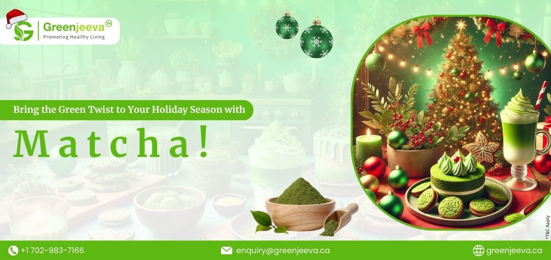 essence of matcha powder for Christmas
