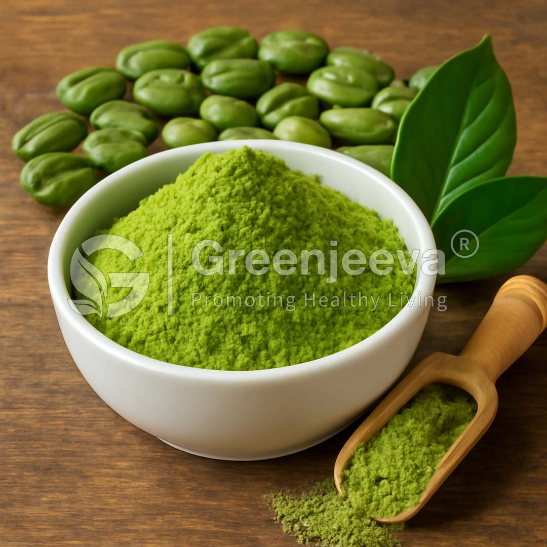 Green Coffee Beans Extract Powder 98% Natural Caffeine Anhydrous HPLC