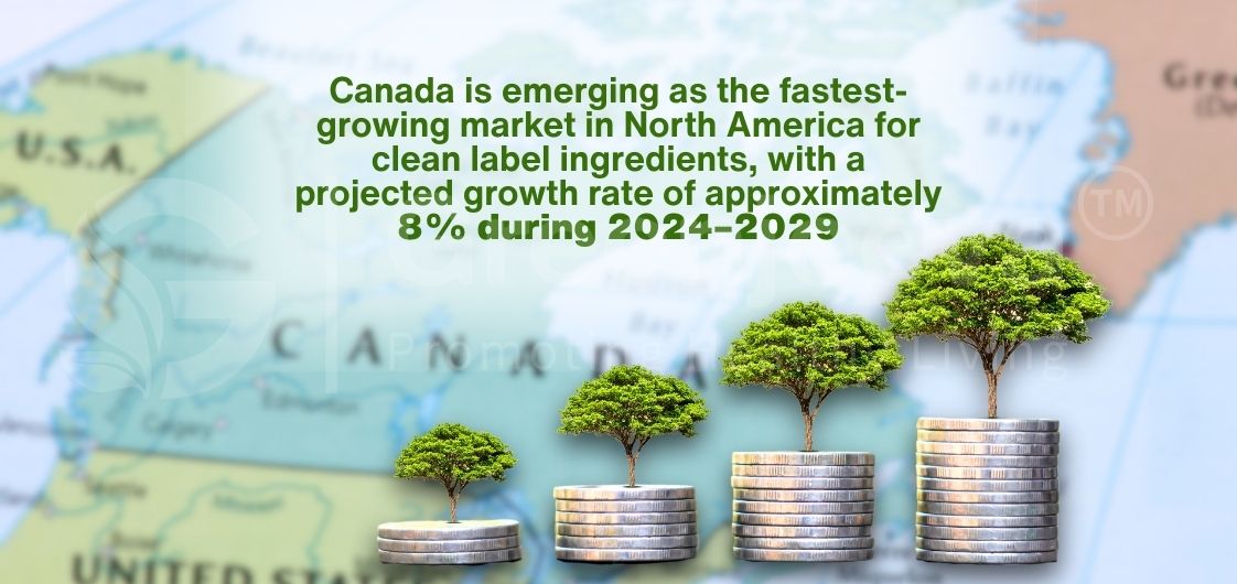 Canada is emerging as the fastest growing market in North America for clean label ingredient.