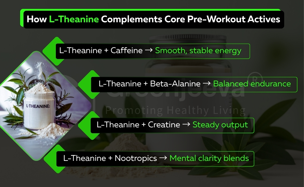 How L-Theanine Complements Core Pre-Workout Actives