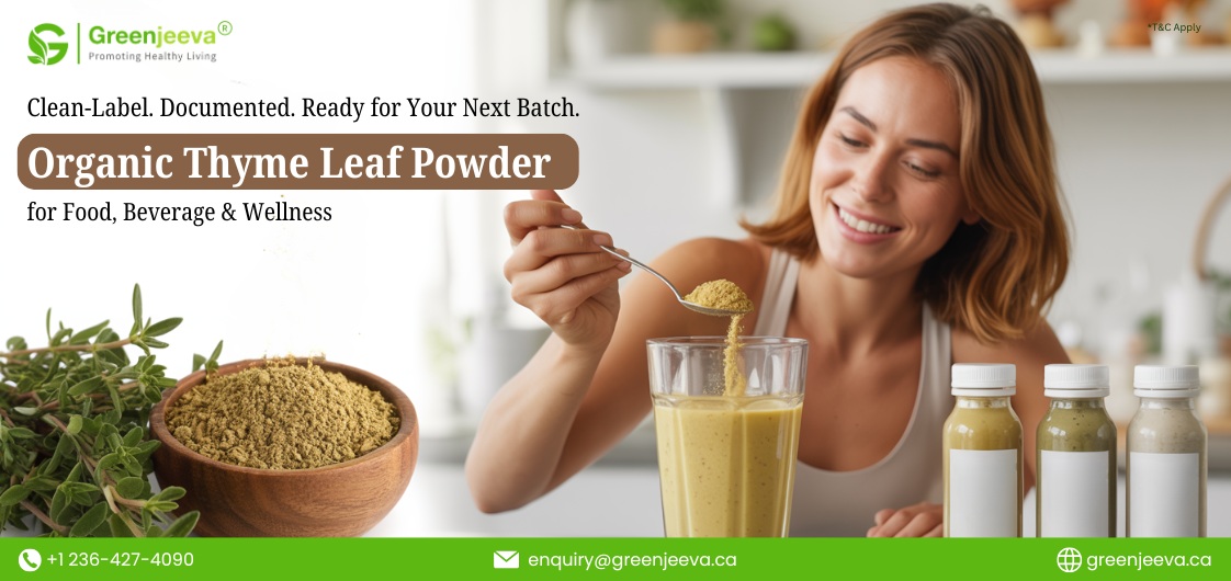 Organic thyme leaf powder