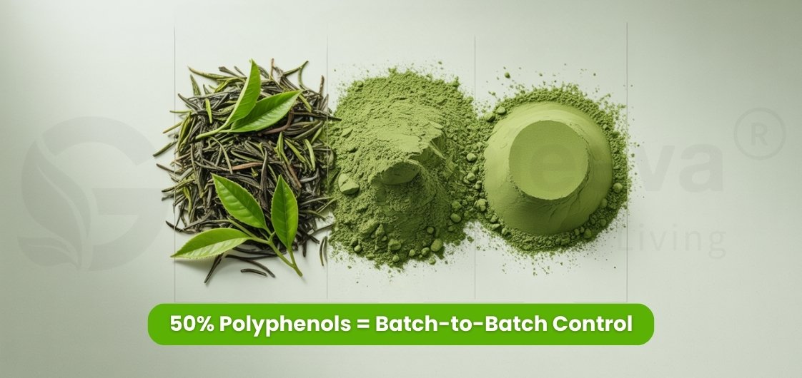 Three green tea elements