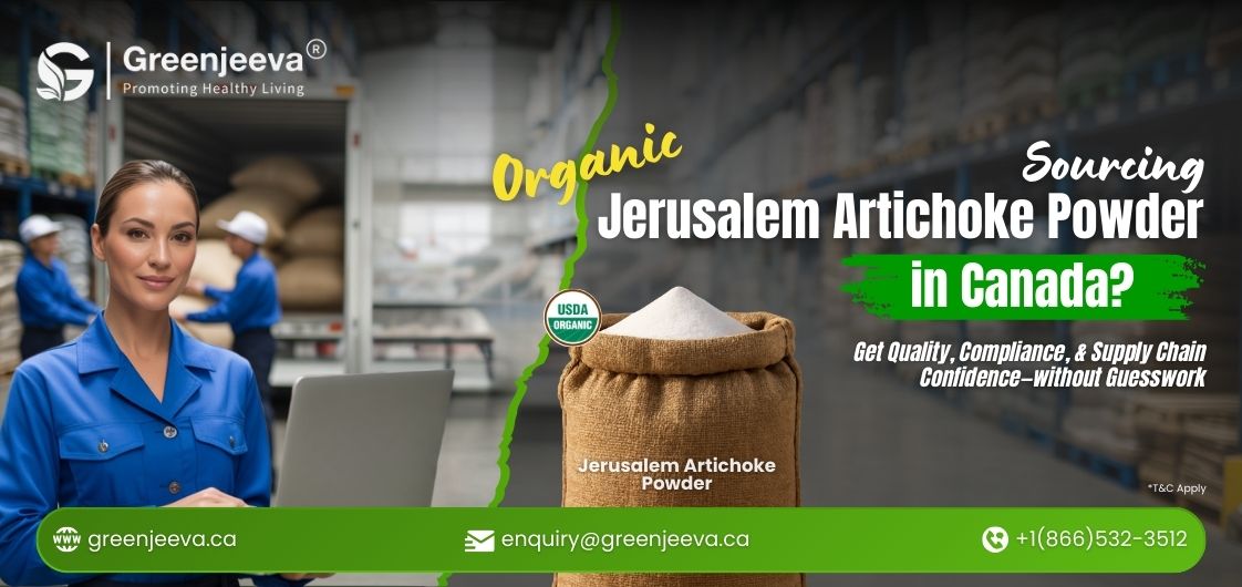 organic Jerusalem artichoke powder sourcing in Canada