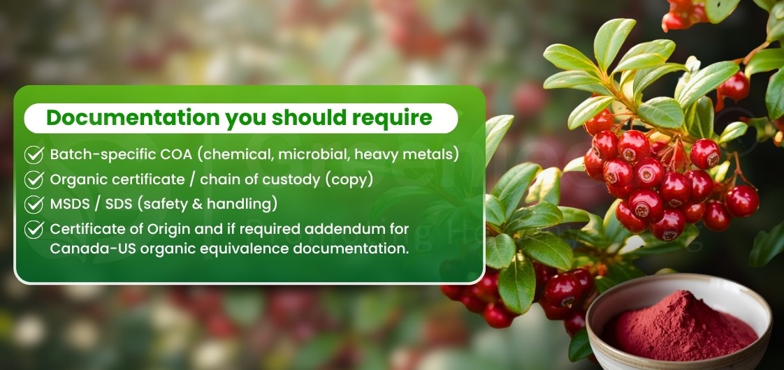 List of required documentation beside it.