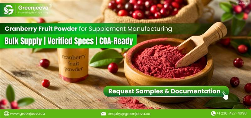 What to review on the COA when sourcing cranberry fruit powder for supplement formulations